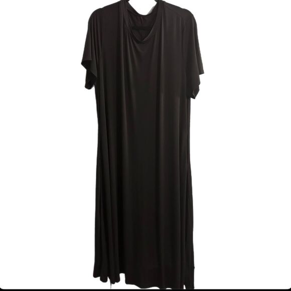 Lot of 2 Women’s size 4XL Curve Dresses Plain Black with Pockets & Summer Floral - Picture 7 of 10